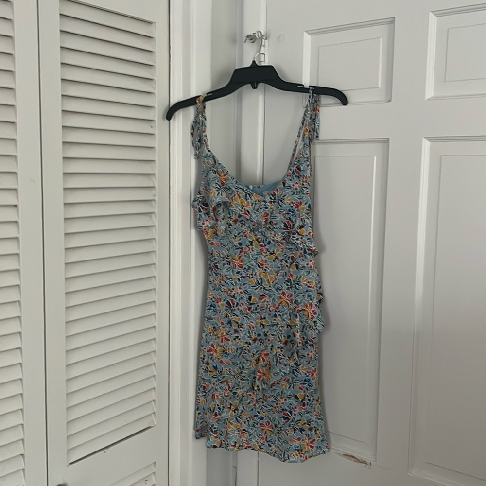 BCBG generation blue dress with flowers